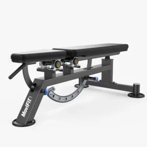 banco ajustable de pesas para entrenamiento de fuerza